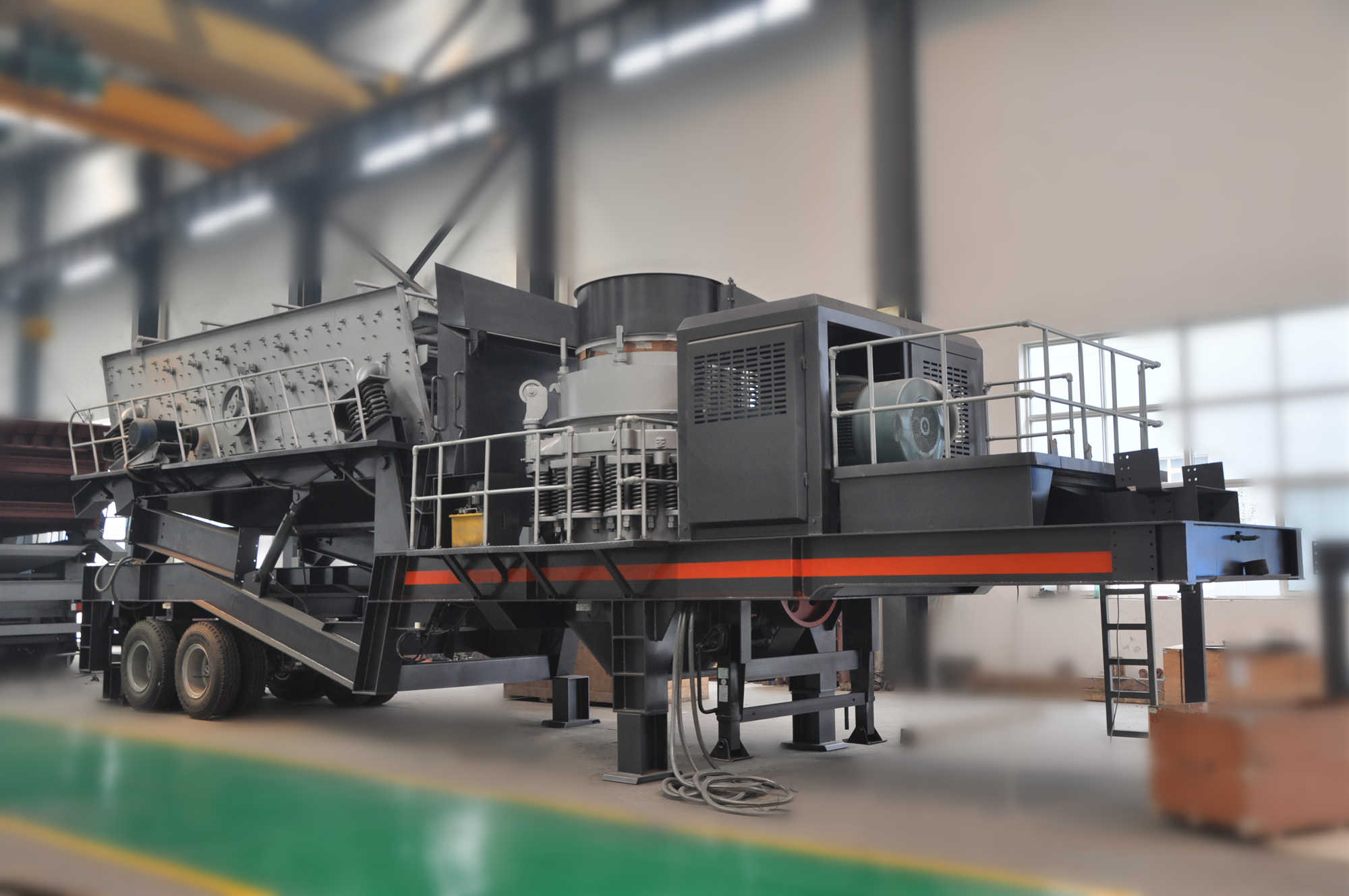 圆锥式移动破碎站